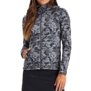 G/FORE ICON CAMO SKULL HOODED JACKET, SMALL